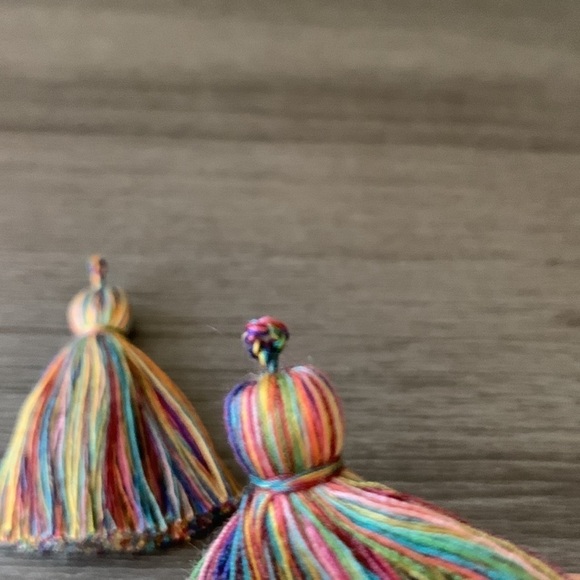 Multi Colored Cotton Tassels (2) - Picture 3 of 3